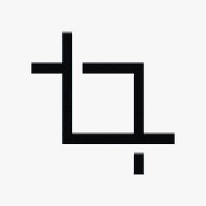 3D Crop Icon model