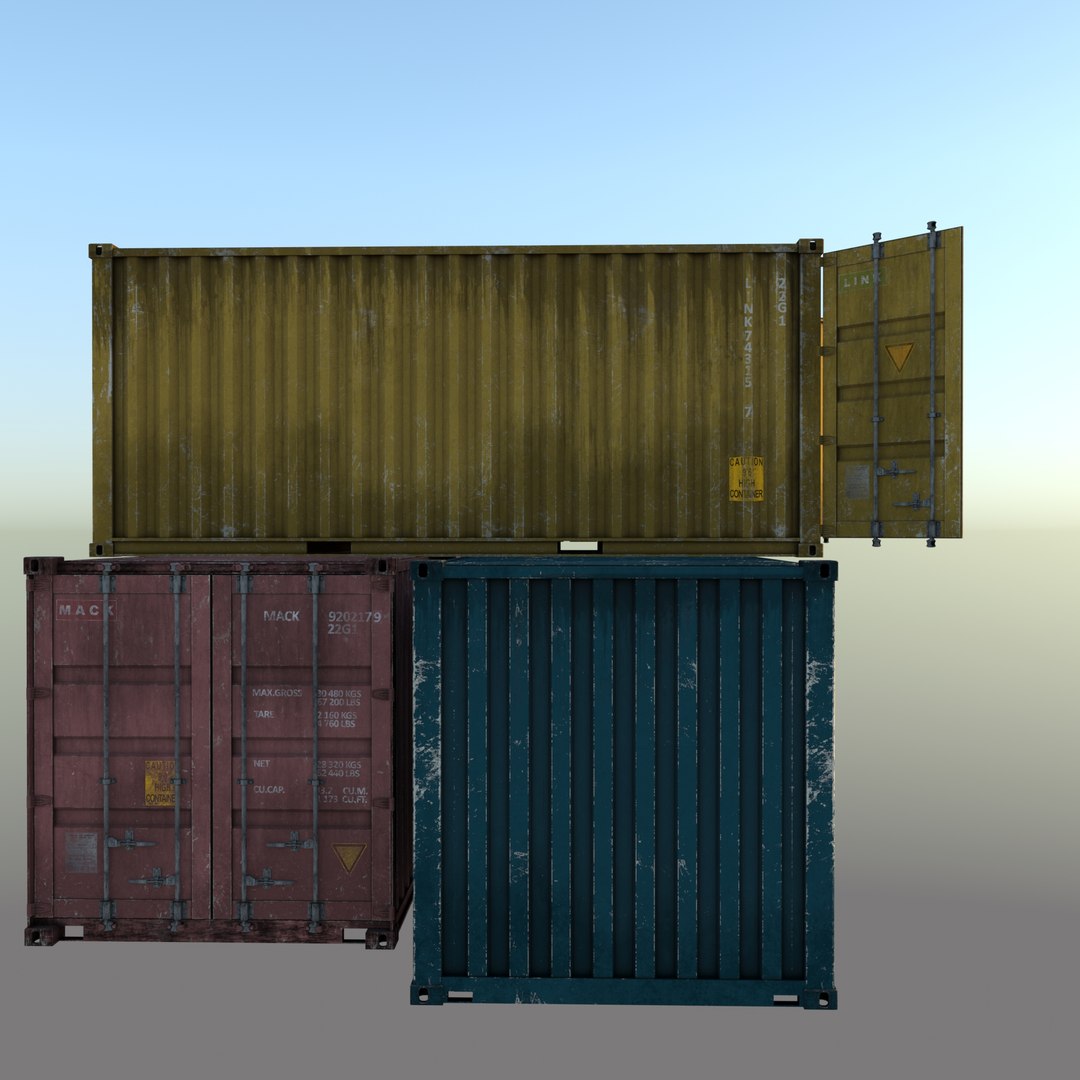 Container 20ft 3D Model - TurboSquid 1541326