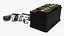 12V Car Battery with Smart Charger and Clamps