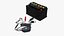 12V Car Battery with Smart Charger and Clamps