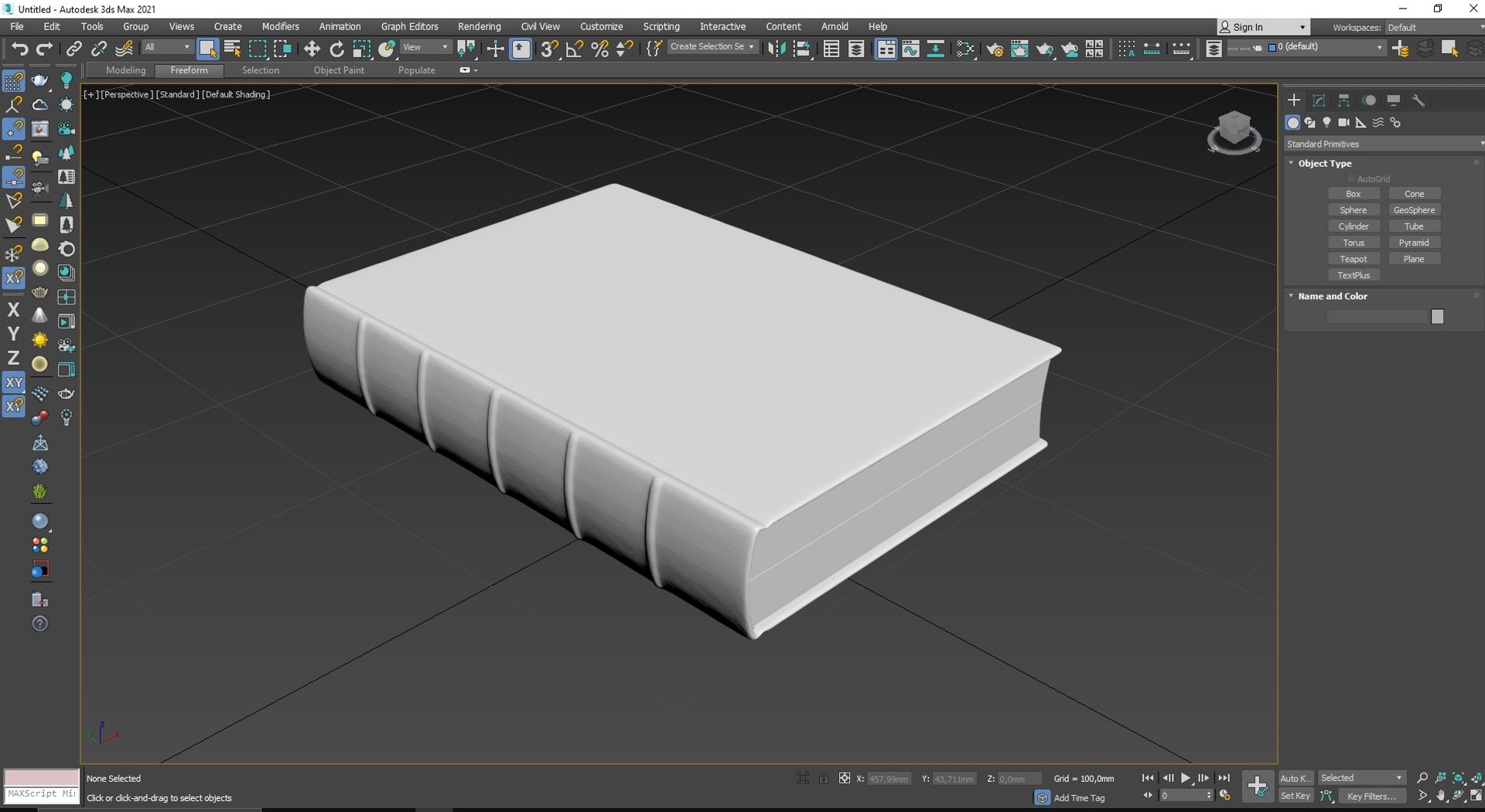 Classic Hardcover Book Red for 3D Print 3D model preview