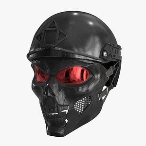 Skull Mask with Helmet