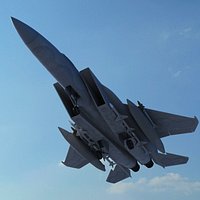Realistic High Poly F15 Jet Fighter