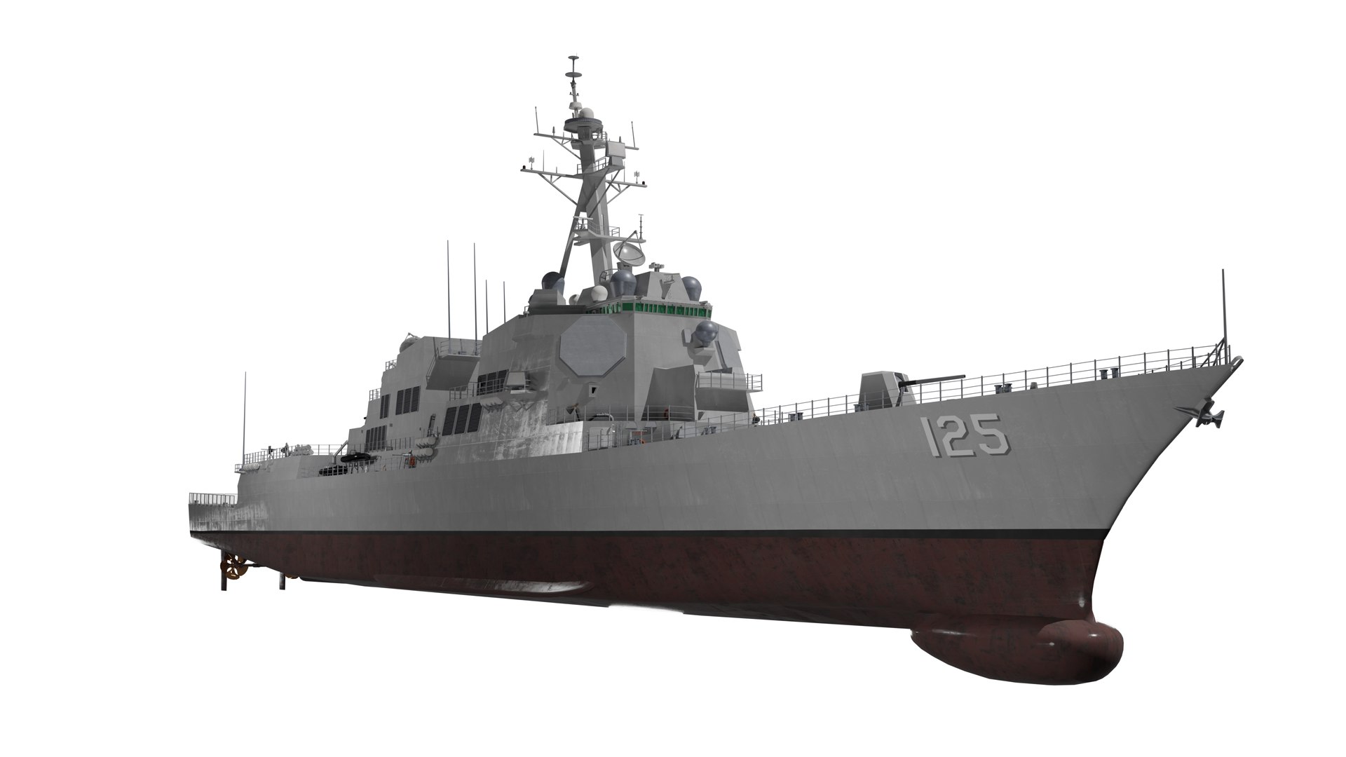 USS Jack H Lucas Arleigh Burke Flight III 3D Model - TurboSquid 2206659