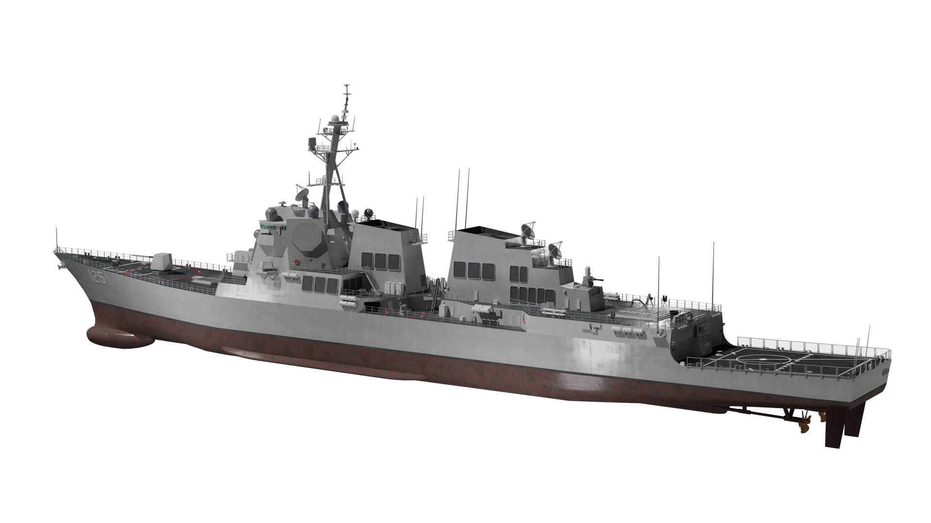 USS Jack H Lucas Arleigh Burke Flight III 3D Model - TurboSquid 2206659