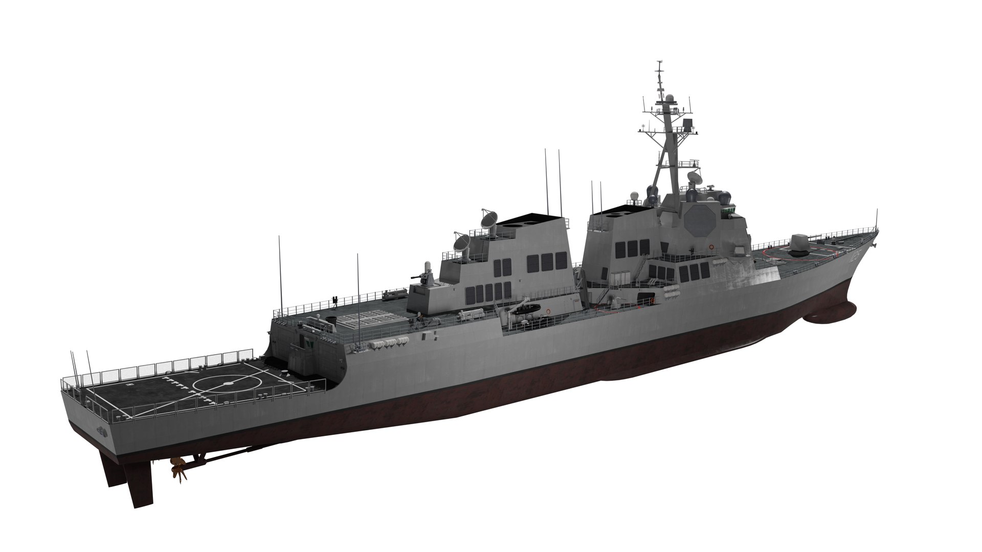 USS Jack H Lucas Arleigh Burke Flight III 3D Model - TurboSquid 2206659