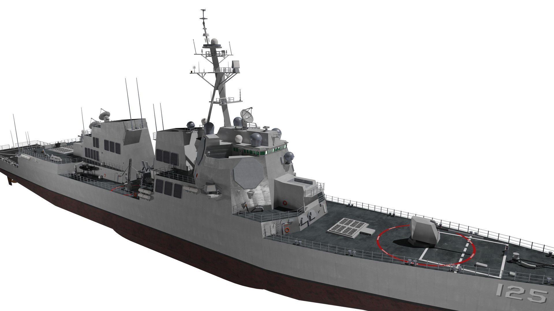 USS Jack H Lucas Arleigh Burke Flight III 3D Model - TurboSquid 2206659