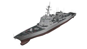USS Jack H Lucas Arleigh burke flight III 3D model