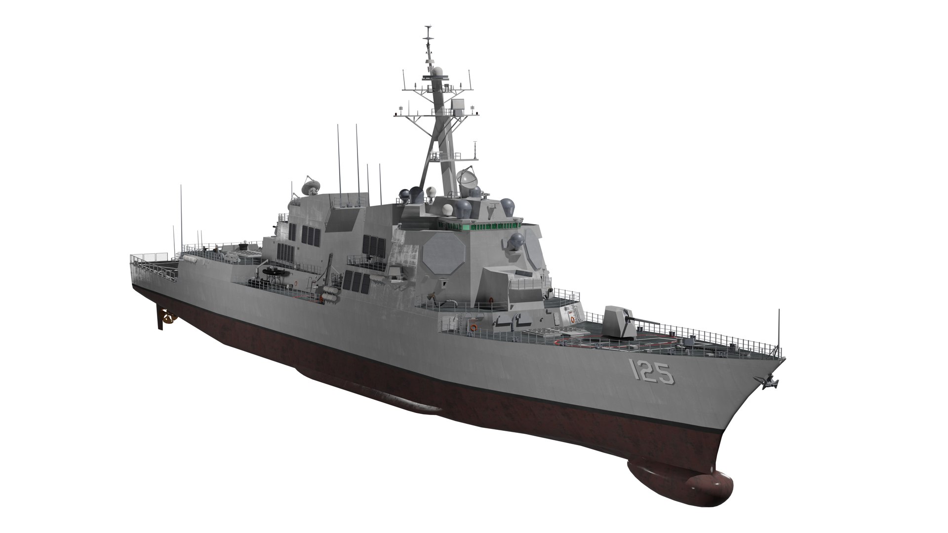 USS Jack H Lucas Arleigh Burke Flight III 3D Model - TurboSquid 2206659