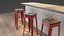 Farmhouse Metal Bar Stool