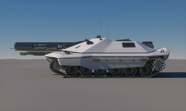 sci-fi tank concept 3d max