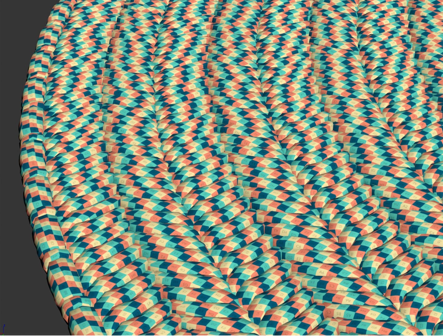 Rope Wicker Circle Carpet 3D Model - TurboSquid 2285477