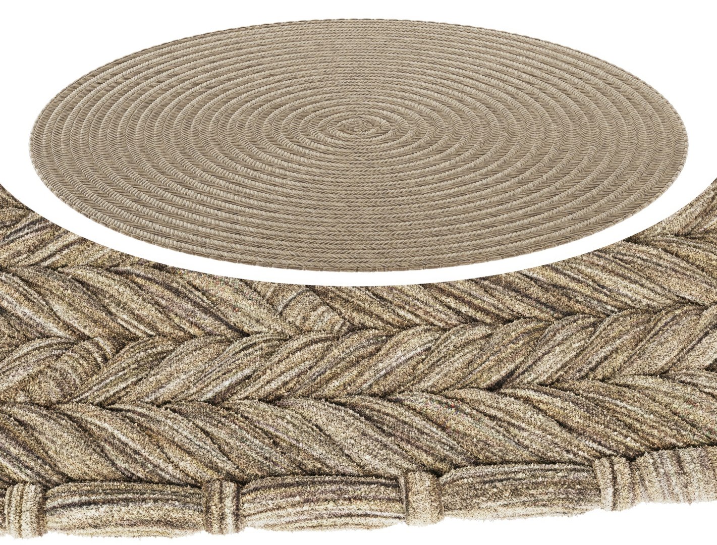 Rope Wicker Circle Carpet 3D Model - TurboSquid 2285477