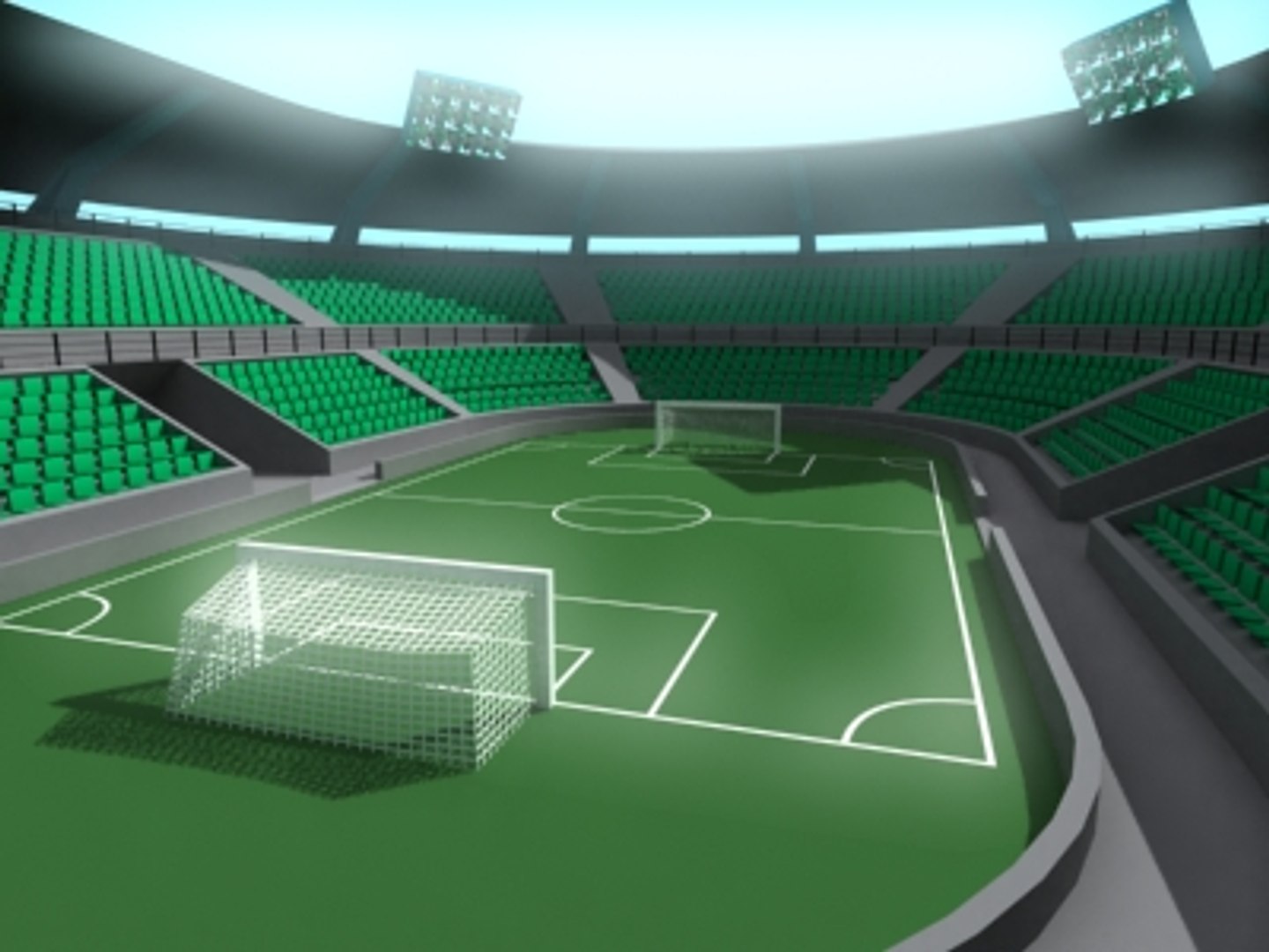 Soccer Stadium 3d Model