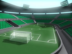 soccer stadium 3d model