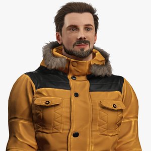 Winter Expedition Male 3D Character Adventure Ready Winter Outfit 3D Man