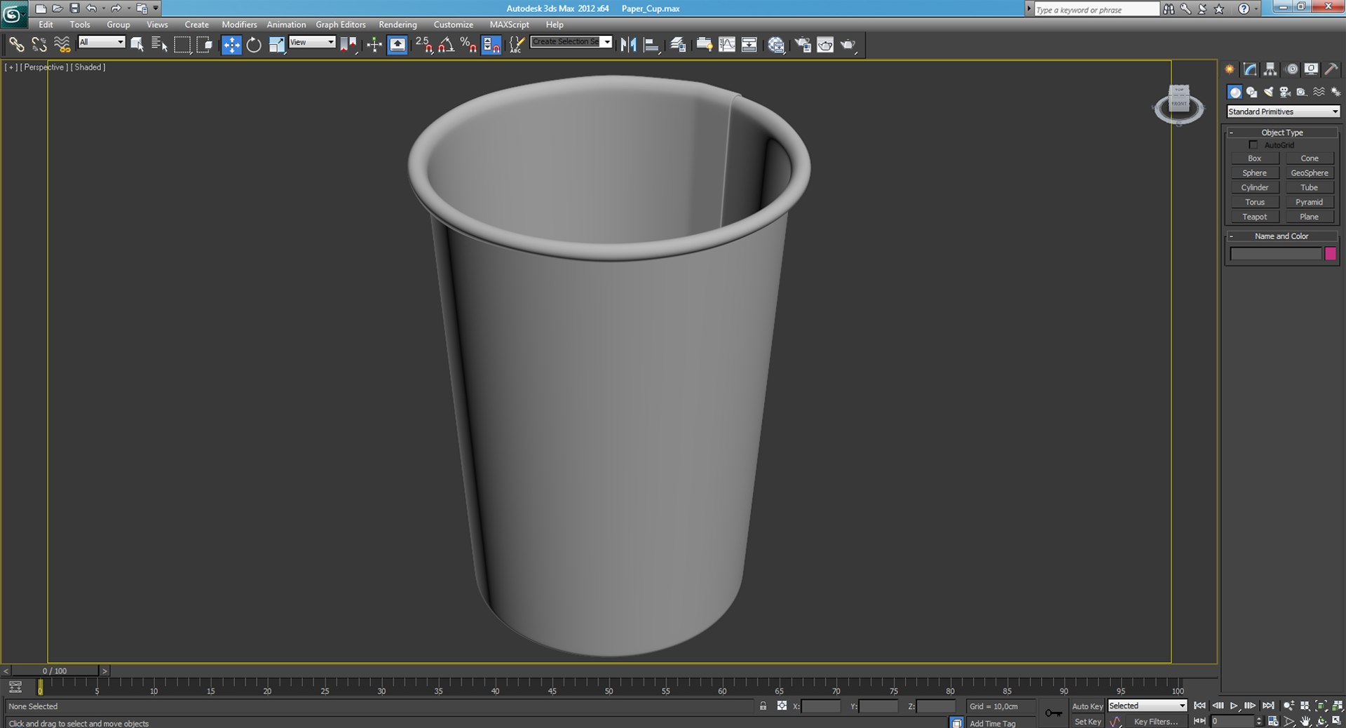 Paper Cup 3d Model