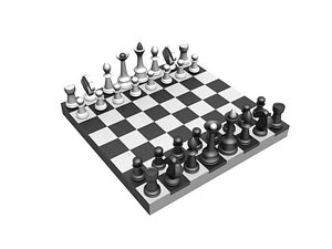 chess table 3d model