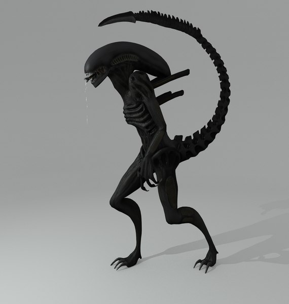 3d model of xenomorph alien creature