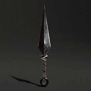 Kunai 2on1 - Normal and Bloody Textures 3D model