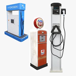 Fuel Dispencers Collection 3D model