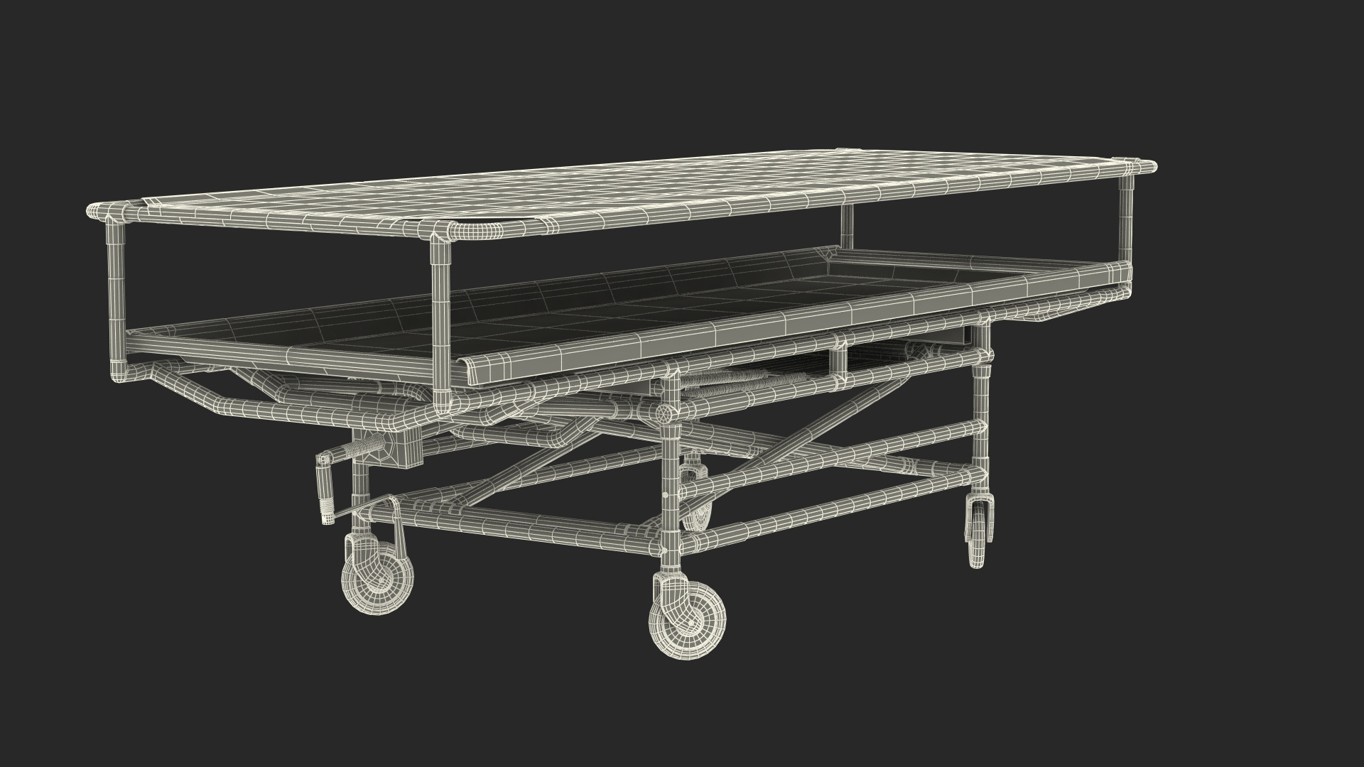 3D model Covered Morgue Gurney CSI Jevett Rigged - TurboSquid 2015856
