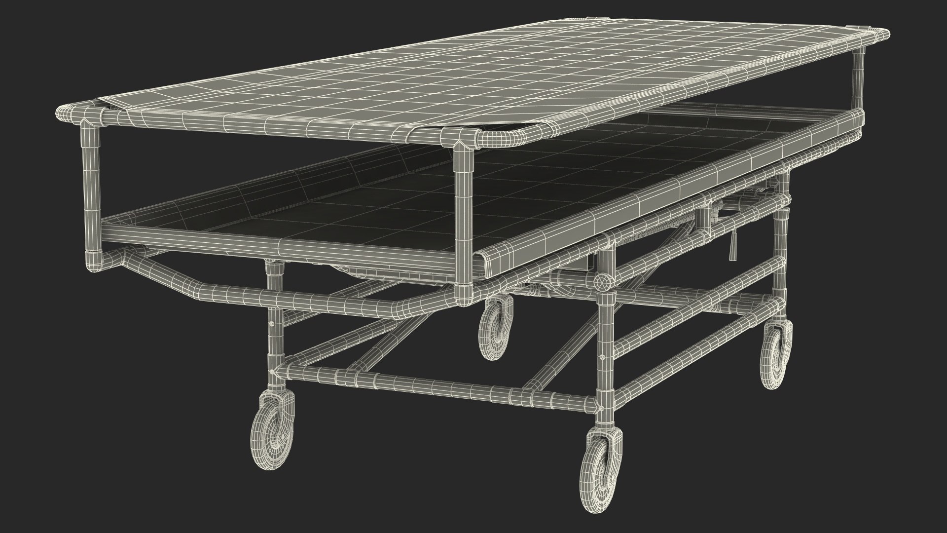 3D model Covered Morgue Gurney CSI Jevett Rigged - TurboSquid 2015856