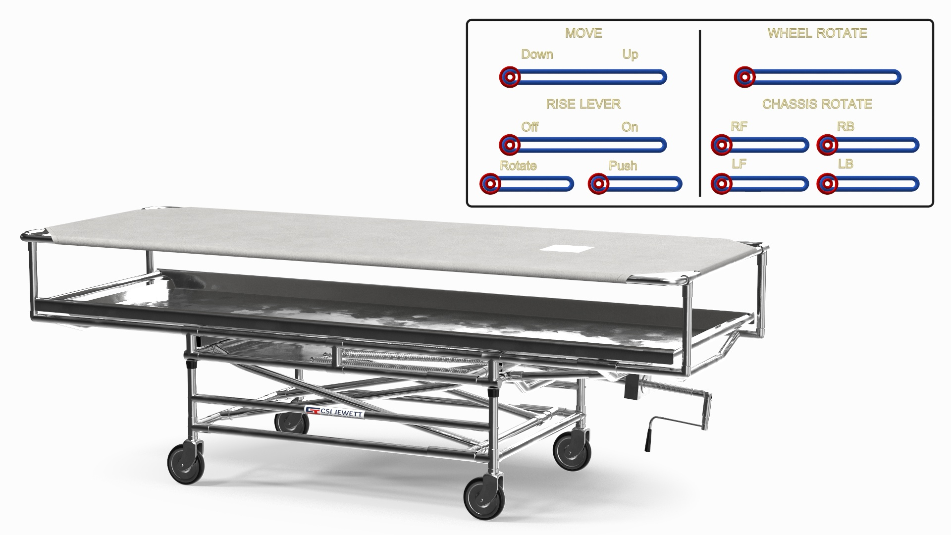 3D model Covered Morgue Gurney CSI Jevett Rigged - TurboSquid 2015856