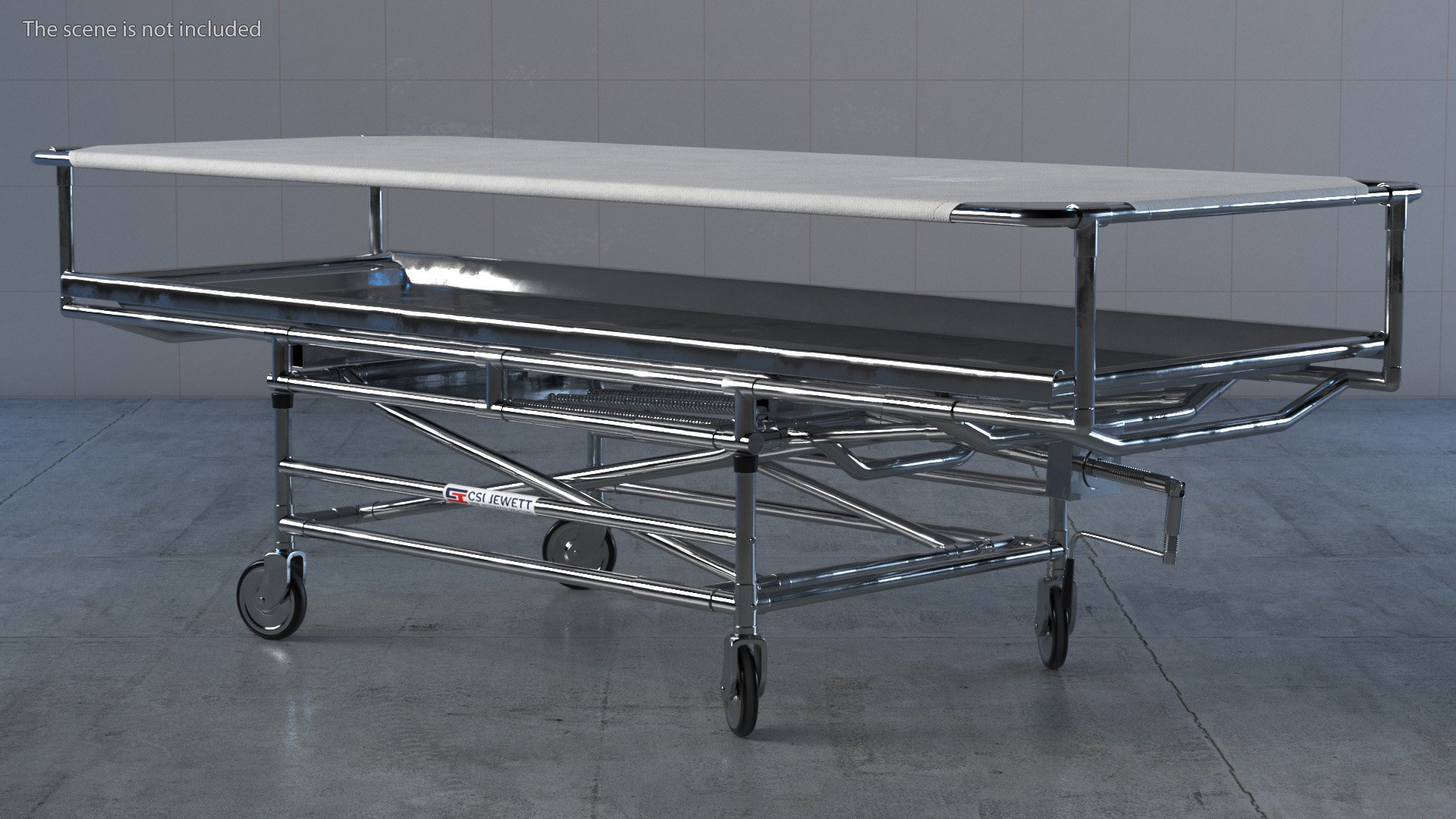 3D model Covered Morgue Gurney CSI Jevett Rigged - TurboSquid 2015856