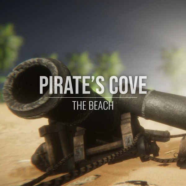 cove - beach pirates 3D model