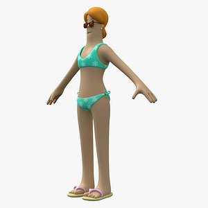 Toon Woman Holiday
