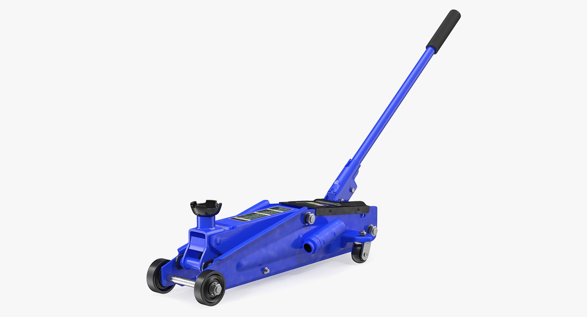 Heavy Duty Steel Trolley Jack 3D model preview