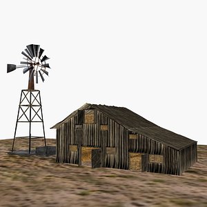 3D OLD BARN