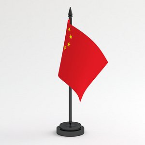 Table Flag China 3D