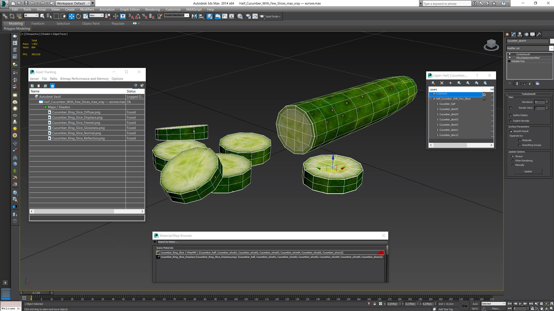 3D Half Cucumber With Few Slices model https://p.turbosquid.com/ts-thumb/ak/IwORGt/66/halfcucumberwithfewslicesvray3dmodel017/jpg/1667567725/1920x1080/fit_q87/8bfc96ac0cf9d90493fb579745d89e7e539212e6/halfcucumberwithfewslicesvray3dmodel017.jpg