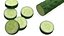 Medio Pepino Con Unas Rebanadas