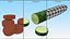 Medio Pepino Con Unas Rebanadas