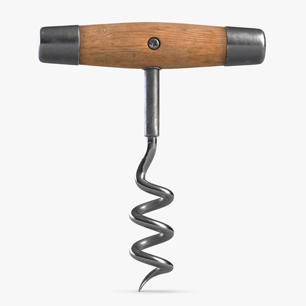 vintage corkscrew 2 3D model