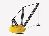Excavator Dragline Crane 0920 Simplified