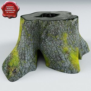old stump v4 3d model