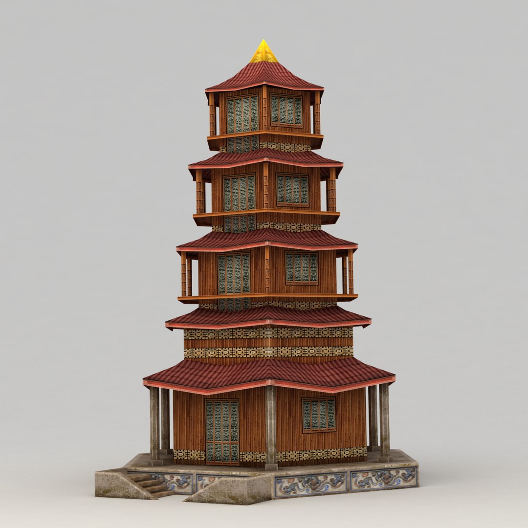 Pagoda 3d Max