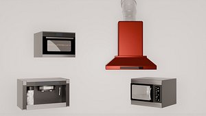 Expresso Machine Oven Microwave Chimney