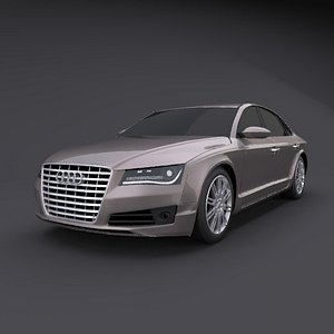 3d realistic audi a8 model