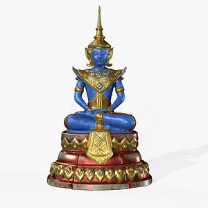 Painted Buddha Statue