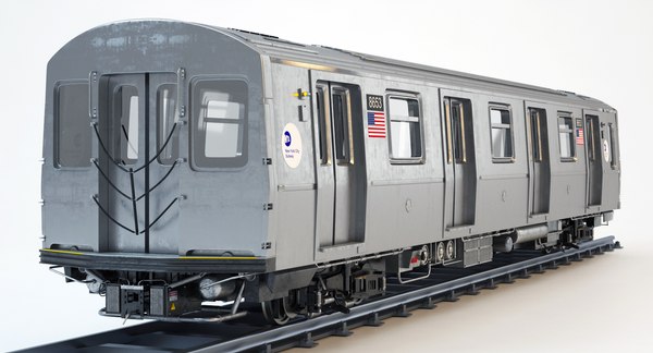 3d new york r160 subway train