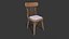 Old Wooden Chair 04 Low-poly PBR