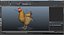 chicken rigged 3D model