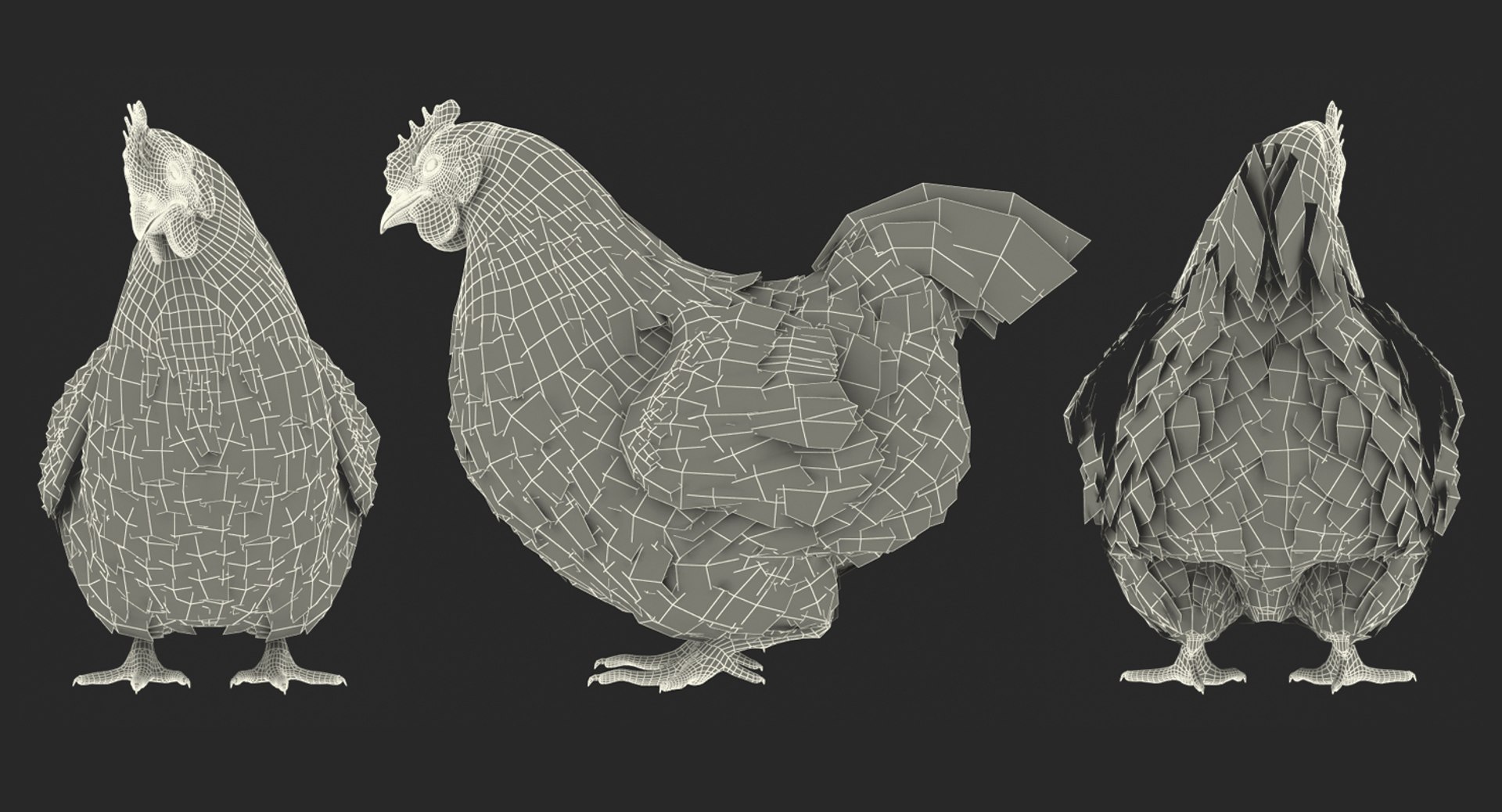 Chicken rigged 3D model - TurboSquid 1157386