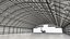 Business Jet Bombardier Challenger 604 in un hangar per aerei attrezzato