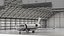 Business Jet Bombardier Challenger 604 in un hangar per aerei attrezzato